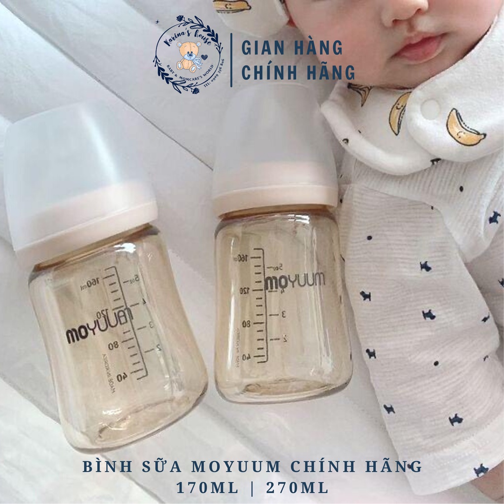 [Sẵn] Bình sữa bản gold 170ml/270ml Moyuum nội địa Hàn [chính hãng]