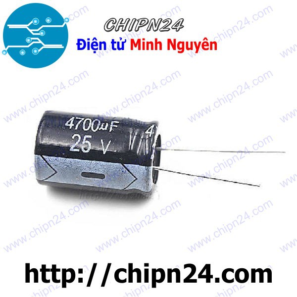 [3 CON] Tụ hóa 4700uF 25V 16x27mm