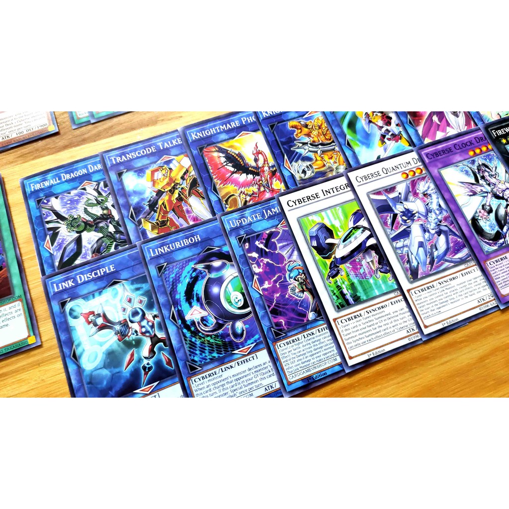 Bài Yugioh ❤️FREESHIP❤️ Thẻ bài Yugioh VRAINS Cyberse Yusaku Fujiki deck 54 lá