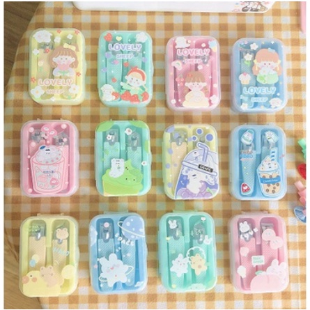 Bộ 2 bấm móng tay màu sắc dễ thương