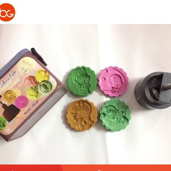 Khuôn lò xo bánh trung thu Singapore Y3K2016-A - 150gr - Gồm 4 Mặt