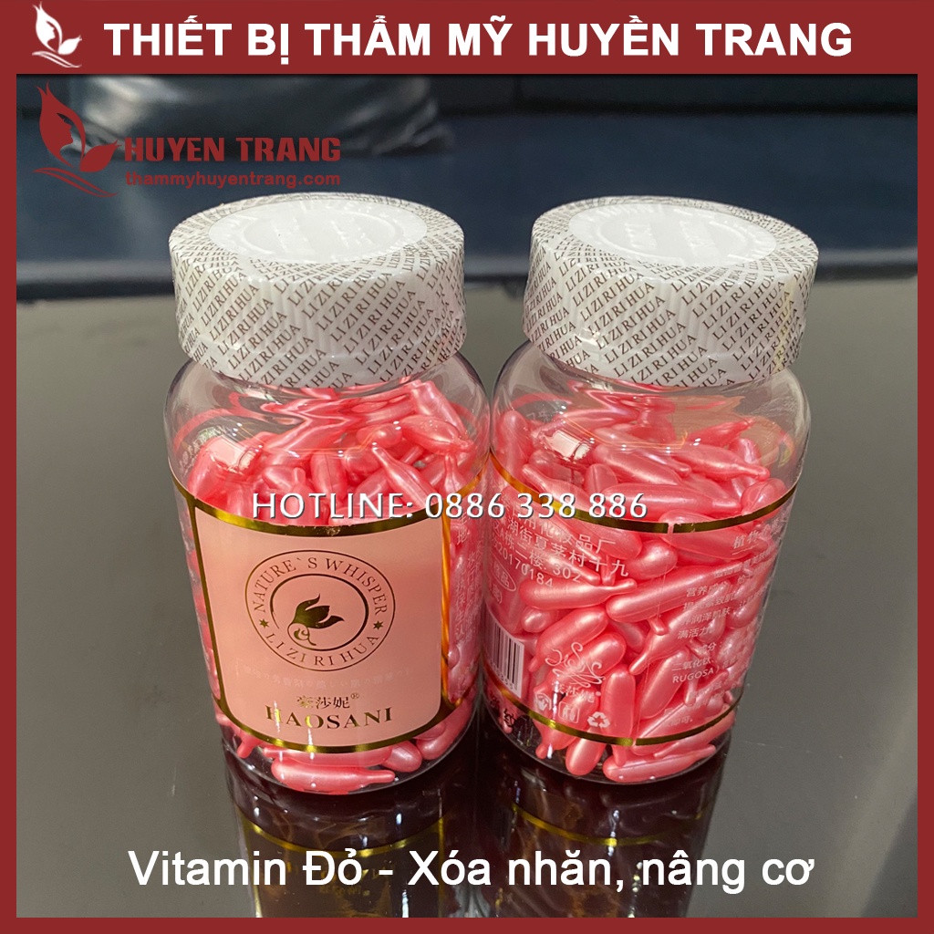 Viên Vitamin Haosani Chạy Máy Galvanic Xóa Nám, Giảm Mụn, Xóa Nhăn, Trắng Da - Thẩm Mỹ Huyền Trang NANOCEE