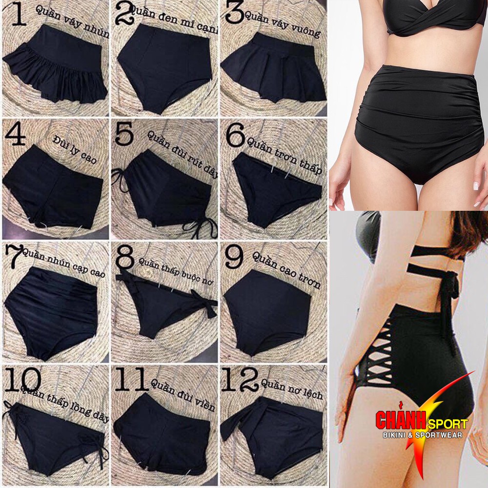Quần Bơi Nữ Nhiều Mẫu Freesize Chảnh Sports QB003