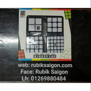 Combo rubik body black stk 2x2 đến 5x5