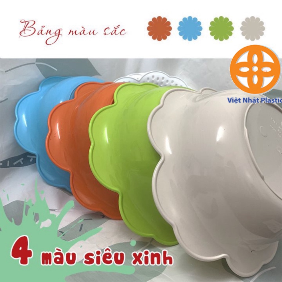 rổ nhựa đựng đồ 2 in 1, rổ hoa mai 2 lớp nhựa Việt Nhật 3395-1