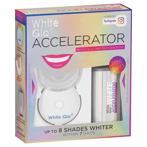 MÁY LÀM TRẮNG RĂNG TẠI NHÀ White Glo White Accelerator Blue Light Teeth Úc - SET NGẬM TRẮNG RĂNG