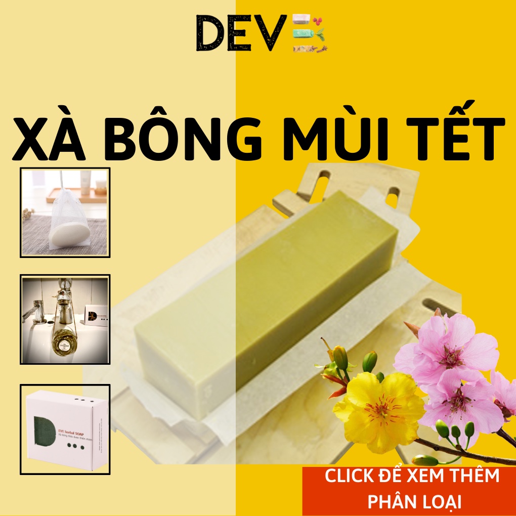 Soap mùi già DEVE herbal SOAP, xà bông handmade, xà phòng rửa mặt mềm da