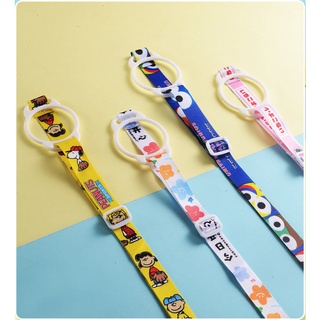 Bình Nước Giữ Nhiệt Hình Hoạt Hình Có Dây Đeo Và Dây Đeo