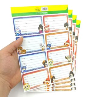 Nhãn vở Lớp Học Mật Ngữ