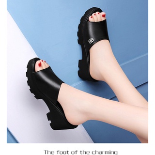 Dép cao gót đế thô 5f GPSHOP