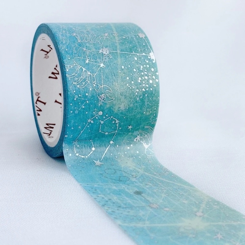 (Chiết theo chu kỳ) 6 mẫu washi tape cung hoàng đạo Constellation Dream