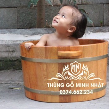 Thùng gỗ pơmu ngâm phụ khoa, vùng kín.