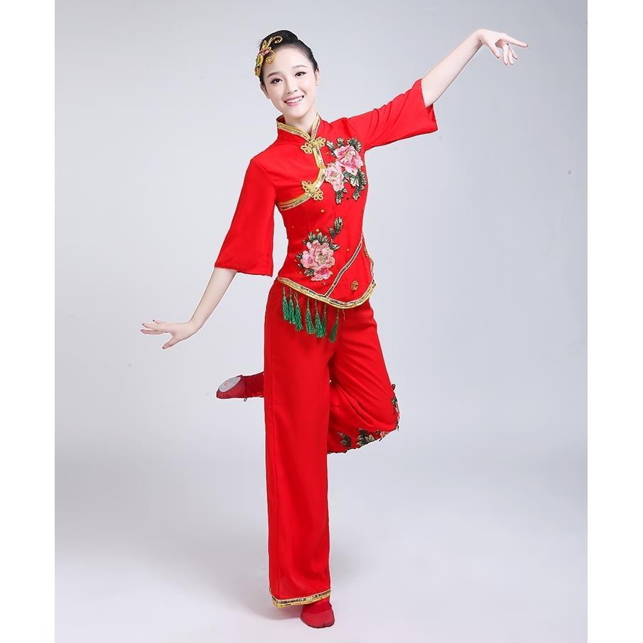 Bộ Trang Phục Biểu Diễn Múa Dân Tộc Dành Cho Phụ Nữ Trung Niên 2018 | BigBuy360 - bigbuy360.vn