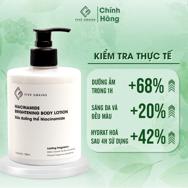 Sữa dưỡng thể dưỡng ẩm làm trắng Niacinamide - Unisex 500ml | BigBuy360 - bigbuy360.vn