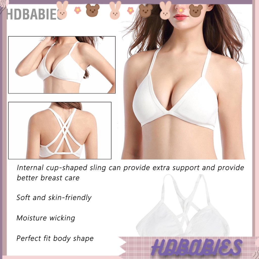 HDbabies Áo Ngực Bikini Tập Yoga Không Dây Thoải Mái Lưng Thấp Ngủ Thể Thao Mỏng Yếm Cho Bà Bầu