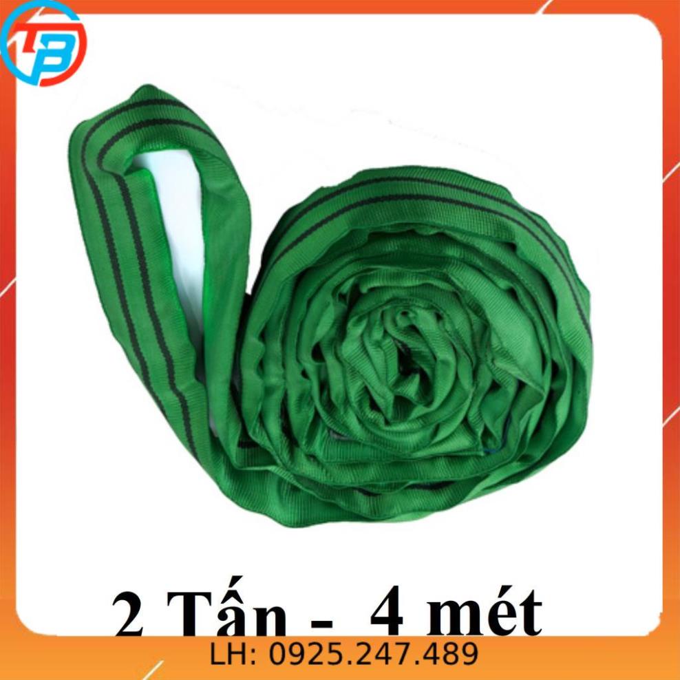 Dây cáp vải cẩu bản tròn [ 2 Tấn ] 4 Mét CÁP THÉP Thái Bình VinàN
