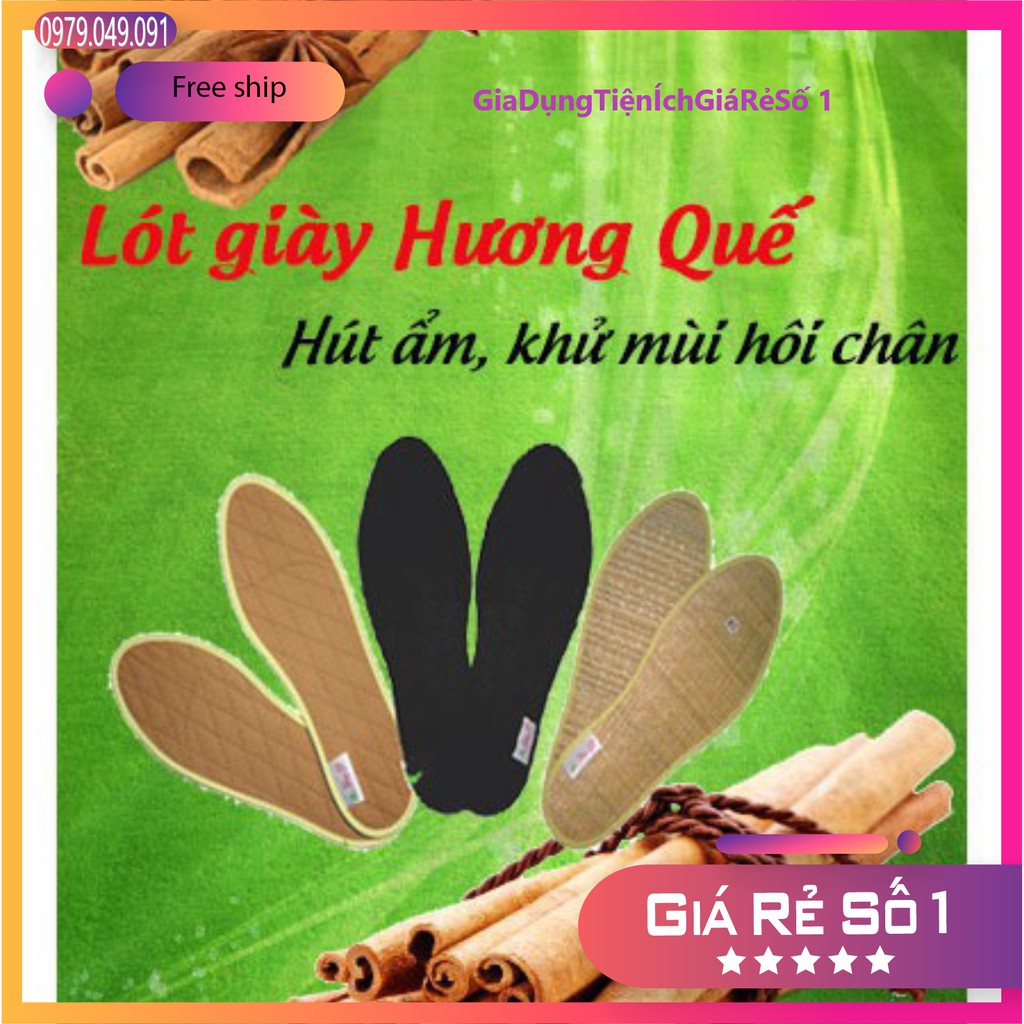 Lót Giầy Quế  Lót Khử Mùi Hương Quế - Lót Giày Nam Chống Hôi Chân NAM NAM sz 39-42