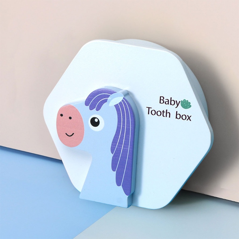 Hộp Đựng Răng Sữa Em Bé Họa Tiết Hoạt Hình In Chữ Tiếng Anh Xinh Xắn