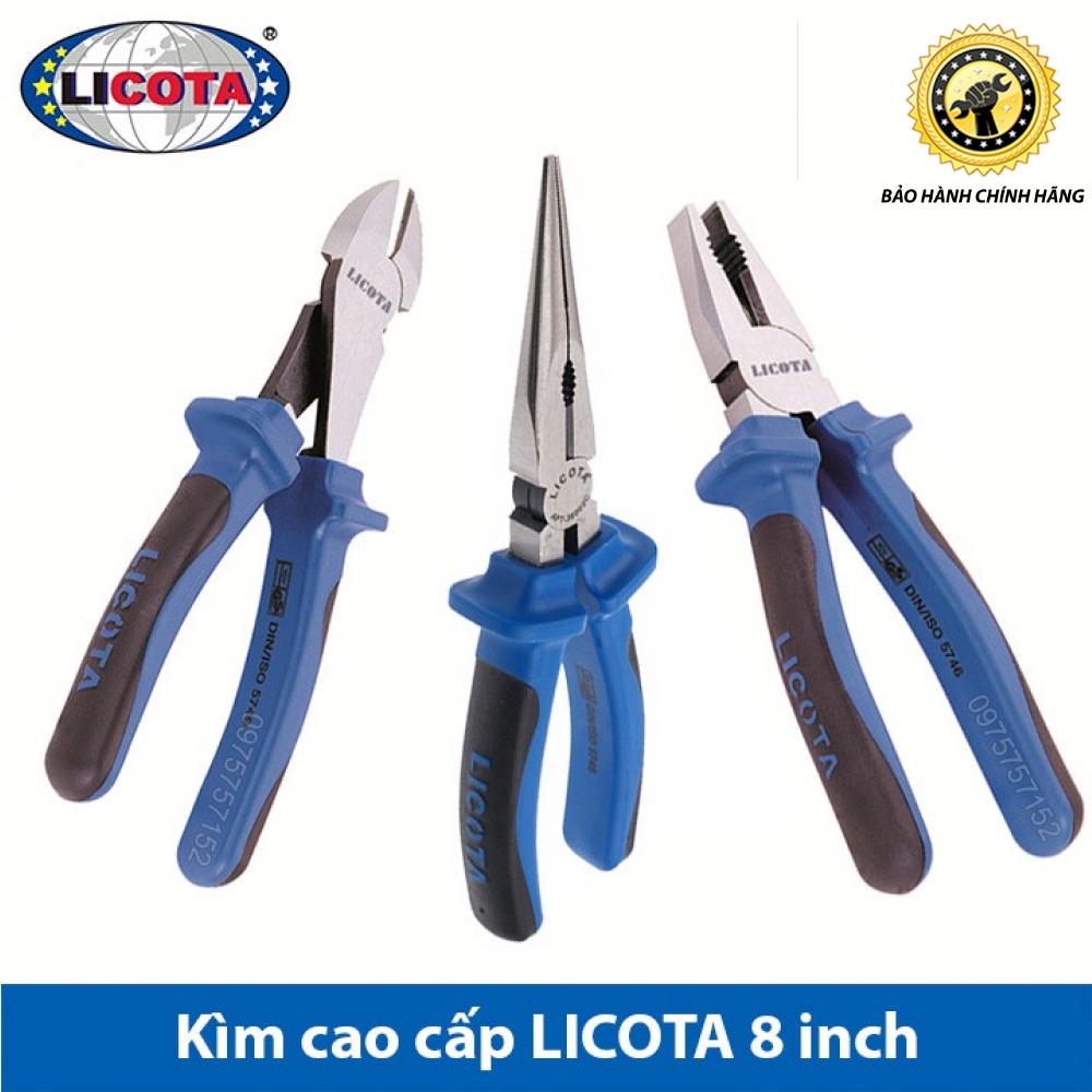 Tổng hợp Kìm cao cấp Licota 8inch - Made in Taiwan