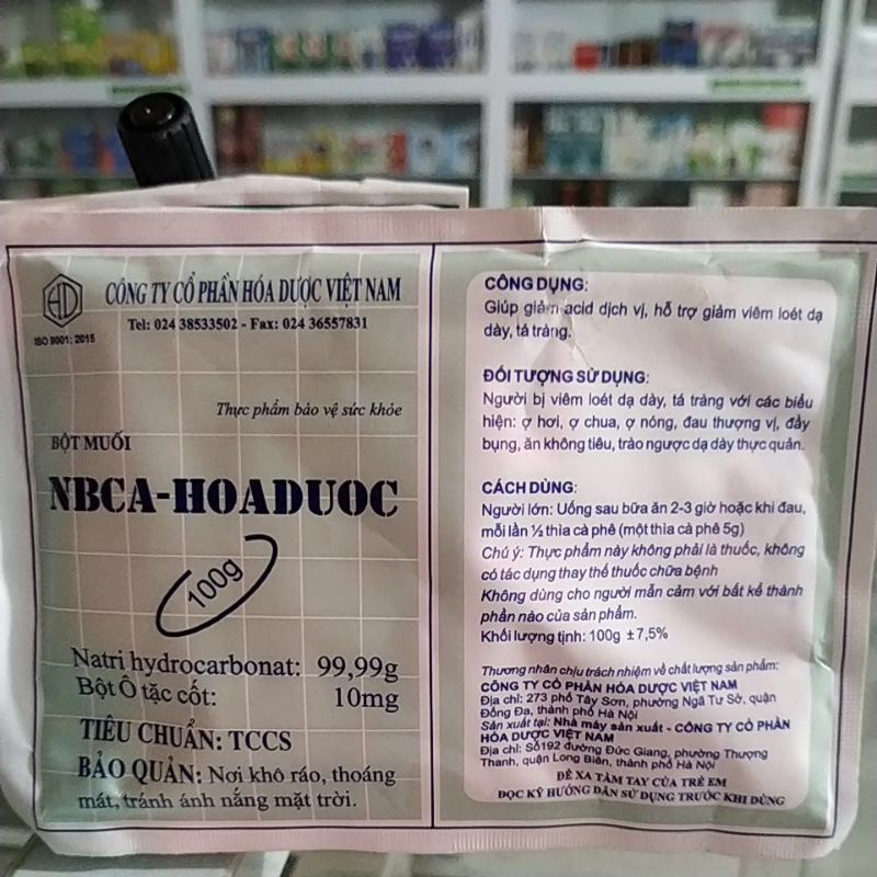 Muối dạ dày Nabica dạ dày tá tràng đầy hơi giảm acid dịch vị, tắm vs sạch, vệ sinh sát khuẩn gói 100g