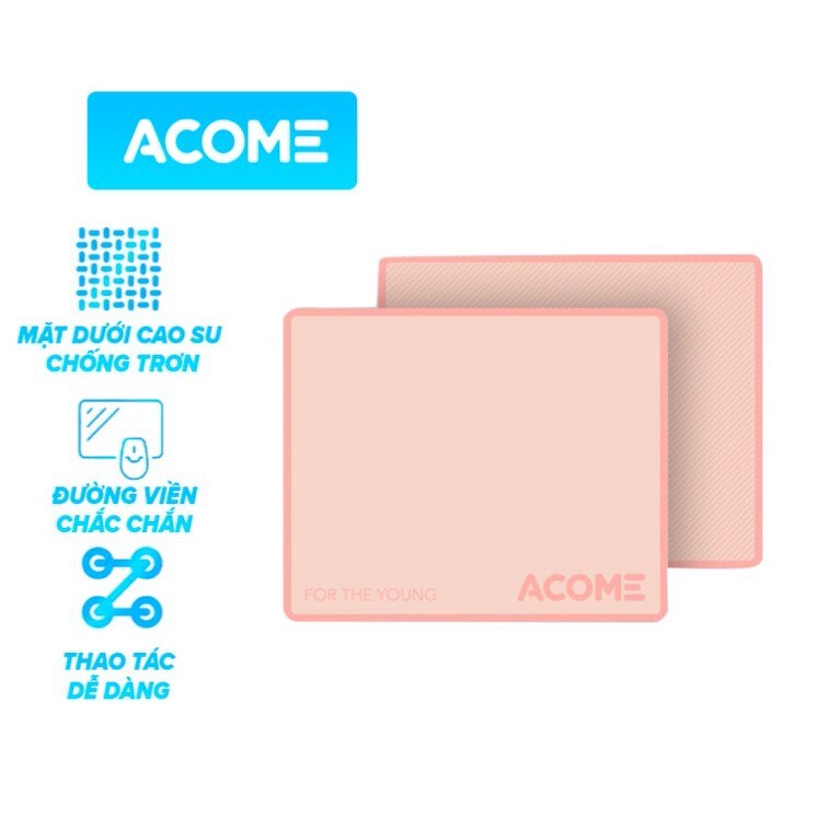 Miếng Lót Chuột ACOME AMP01 Kích Thước 22 x 18 cm Chất liệu Vải + Cao Su | BigBuy360 - bigbuy360.vn