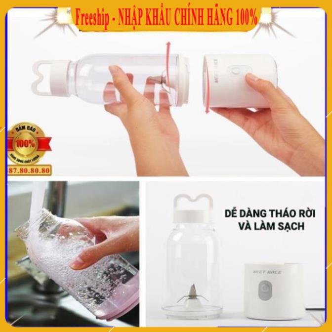 [ 9s LÀ XONG - BẢN MỚI ] Máy xay sinh tố cầm tay đa năng/ Máy xay cầm tay mini sạc điện chỉ với 9 giây Meet Juice 500ml