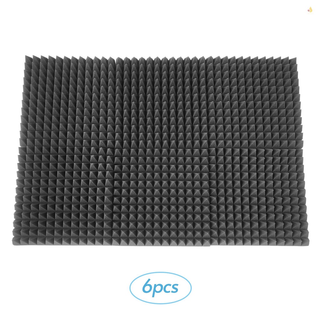 Set 6 Tấm Xốp Cách Âm 12*12*2inch Chuyên Dụng Cho Phòng Thu Âm Thanh Studio