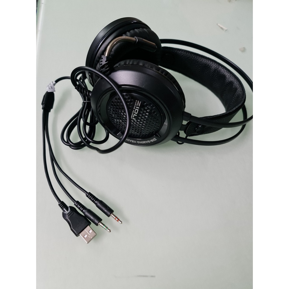 Tai nghe Gaming Zidli ZH6 - 3.5 Led USB Black