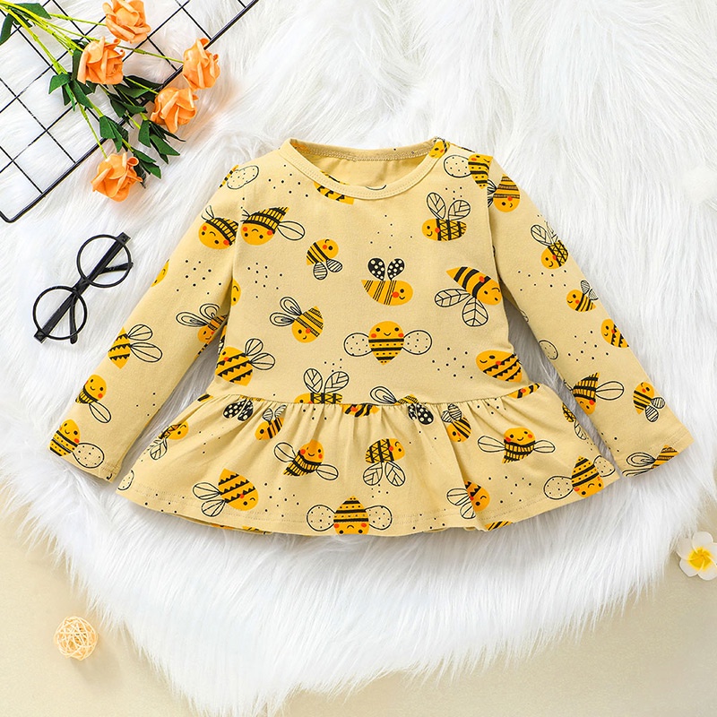 Combo bộ đồ bé gái 1-6 Tuổi dài tay áo phông quần dài set mùa hè thời trang cho bé trẻ em