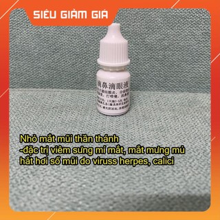 Nhỏ mắt mũi thần thánh cho mèo bị viêm mí, chảy nước mắt, hắt hơi, sổ mũi