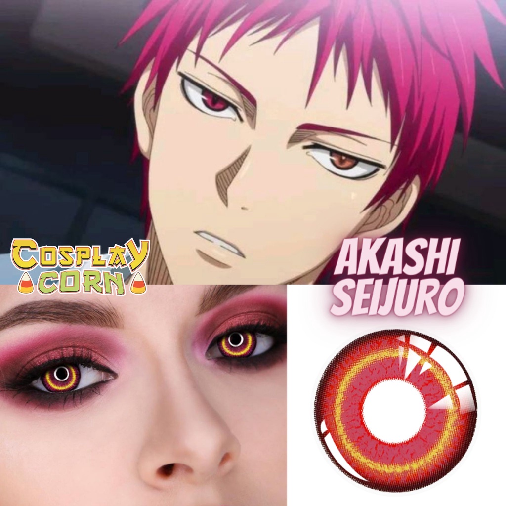 Kính Áp Tròng Hóa Trang, Lens Cosplay Akashi Seijuro lên màu đẹp và rõ có thể dùng trong các dịp khác