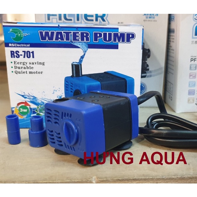Máy bơm nước bể cá mini, bơm mini RS 701/ RS 901 cho bể cá nhỏ (chính hãng)