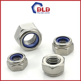 Set 30 đai ốc, ecu mũ, ecu khóa, ecu liền long đen inox,  size M5-M12