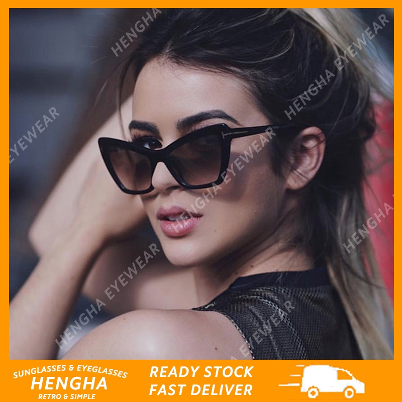 【HENGHA】 【chứng khoán sẵn sàng】 phương Tây cổ điển Retro Cát Mắt Kính Mát Nữ Kính mát