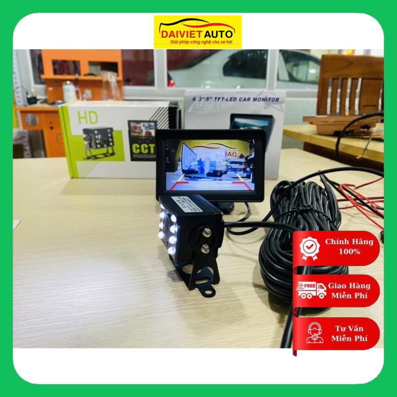 Bộ Cam Lùi Xe Tải 12-24V, xe Ben, xe buýt, xe Công trình Đại việt auto Việt Bắc Car