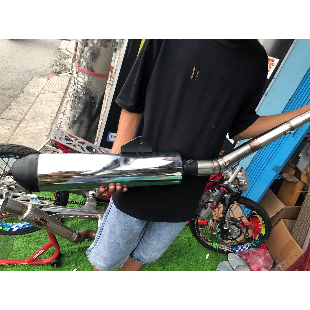 Pô Sonic rl lon cổ tăng dành cho các dòng xe wave dream si ex winer satria sonic