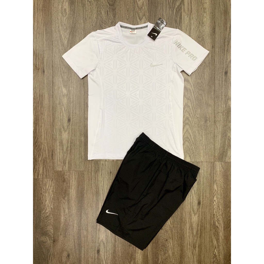 Bộ thể thao thun lạnh ép vân cao tần cao cấp Nike Pro [ hot trend ]