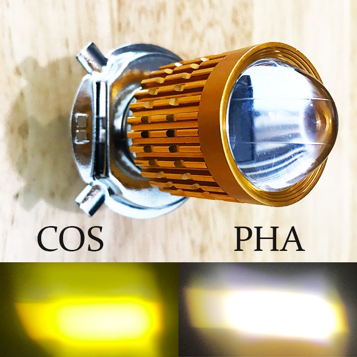 ĐÈN PHA BI CẦU COS VÀNG PHA TRẮNG, DẢI SÁNG GOM DÙNG ĐIỆN BÌNH, BẢO HÀNH 3 THÁNG -DPBV