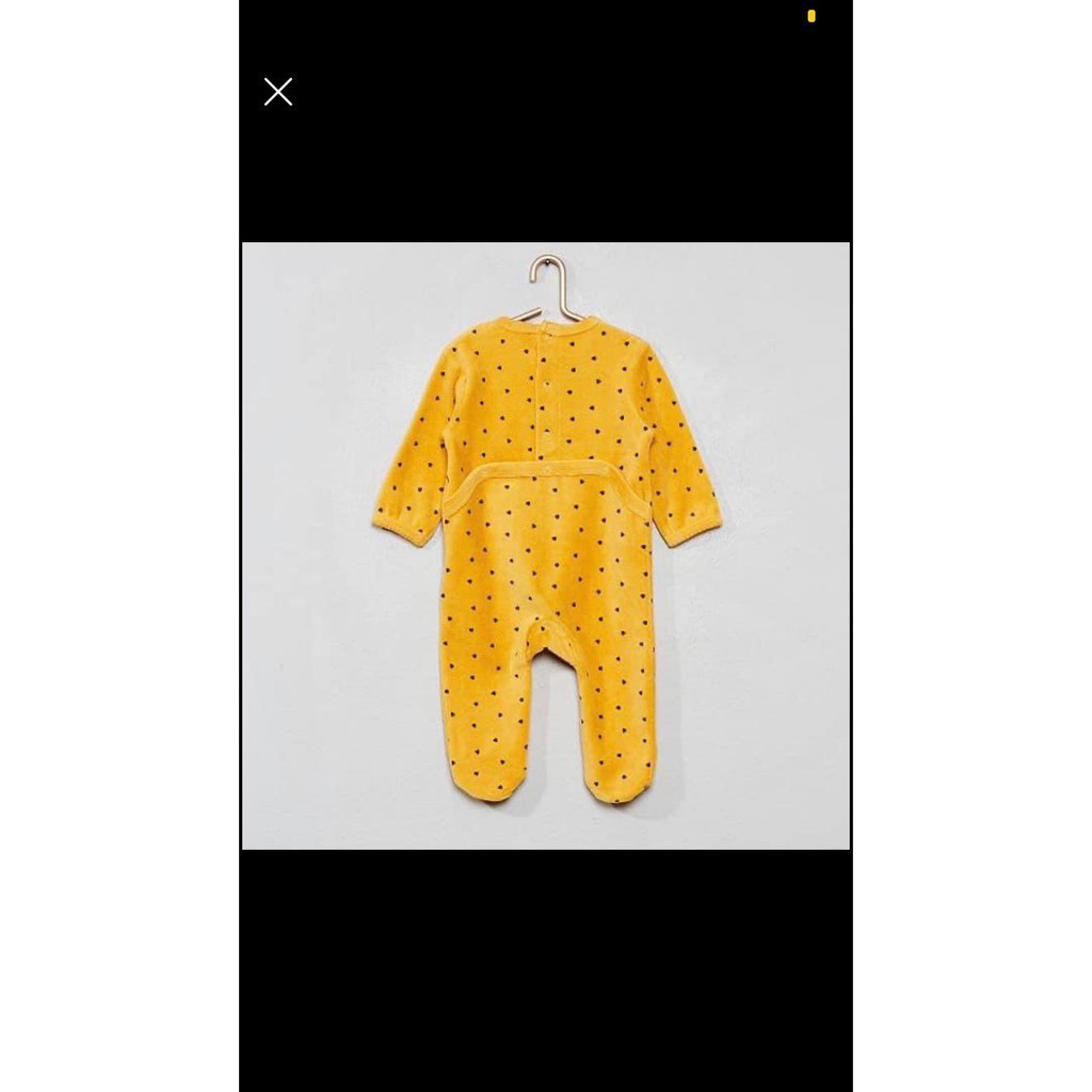 Bộ sleepsuit nỉ nhung body cho bé