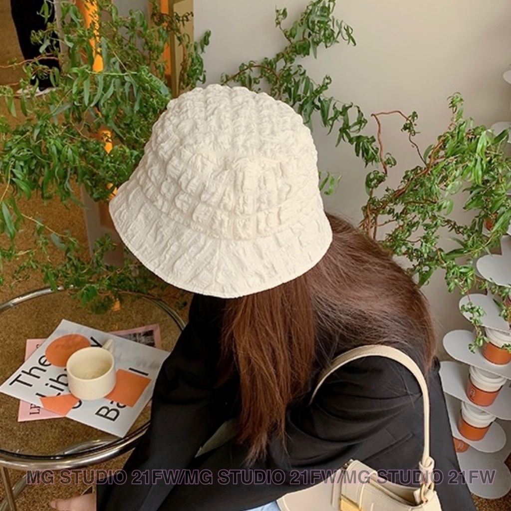 Mũ tai bèo Papaya MG Studio xếp nếp cỡ nhỏ thời trang đầu thu 2021 Hàn Quốc Nhật cho nữ