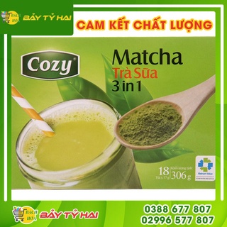 Matcha Trà Sữa 3 In 1 Cozy Hộp 170gr