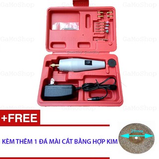 DA-Máy khoan mài cắt mini + Kèm 1 đĩa mài cắt bằng hợp kim