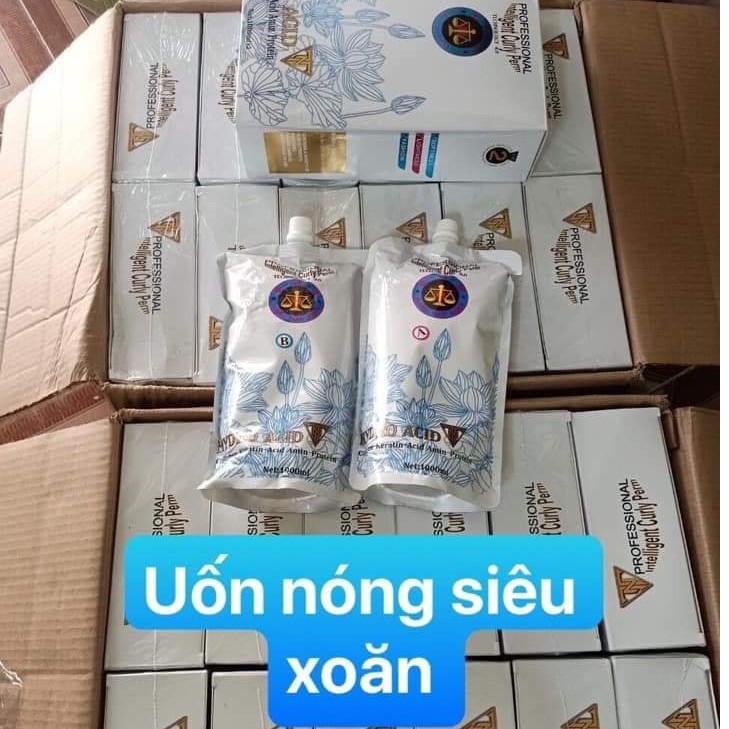 Thuốc uốn tóc TNT, Uốn tóc thông minh TNT Hydro Acid 1000ml*2 _DÀNH CHO TÓC YẾU/ KHỎE