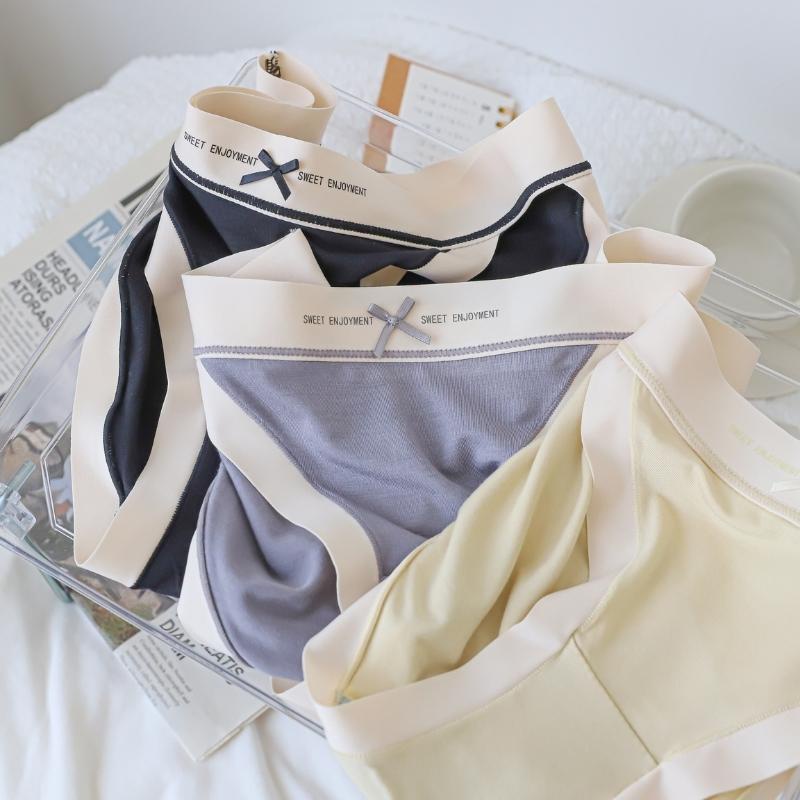 Quần Lót Nữ Cotton Thắc Nơ SU Official, Quần Chip Viền Su Mền Mịn Nâng Mông 310