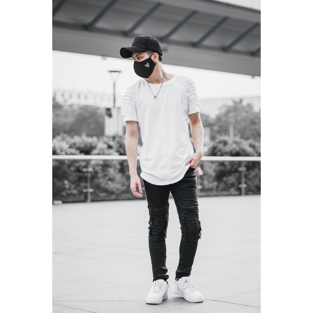 Áo thun ngắn tay biker  Lexuza 163