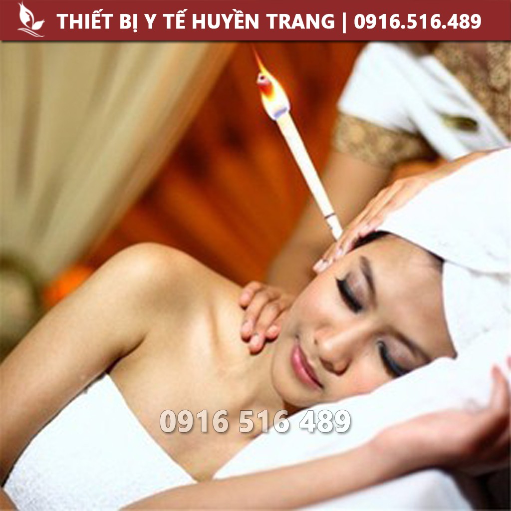 Nến Xông Tai Spa Đông Y (1 Cặp) - Mùi Thơm Thảo Dược, Thư Giãn, Sảng Khoái Tinh Thần Sau Xông