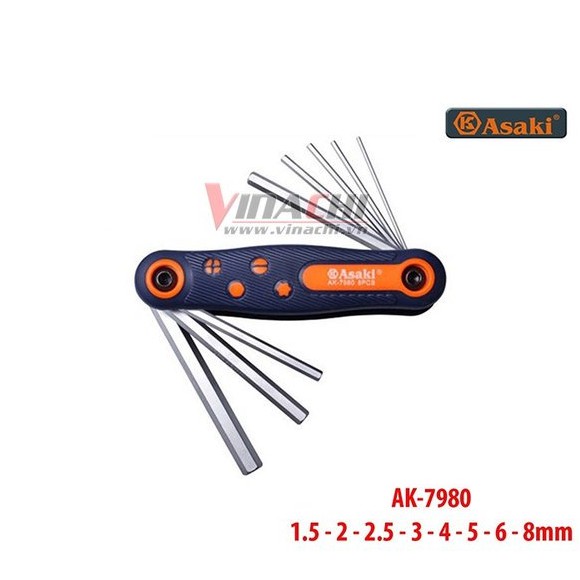 BỘ LỤC LĂNG XẾP 8 MÓN ASAKI-AK-7980 ( bộ )