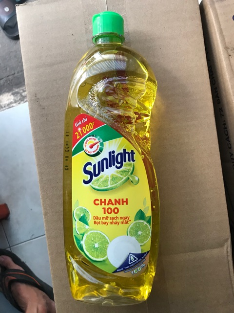 Nước rửa chén sunlight 730ml hương chanh (dạng chai)