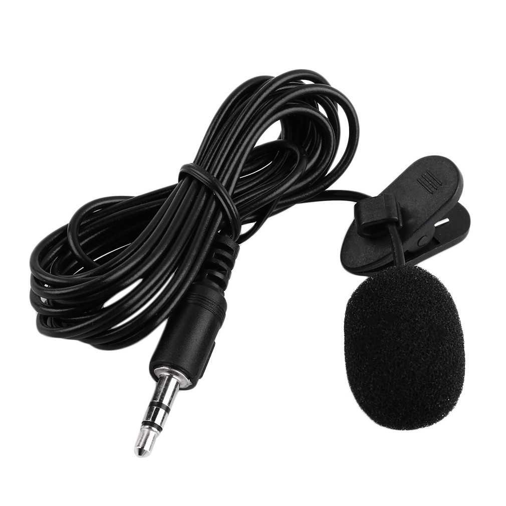 Micro jack cắm mini 3.5mm có kẹp cài áo cao cấp microphone cho PC Laptop