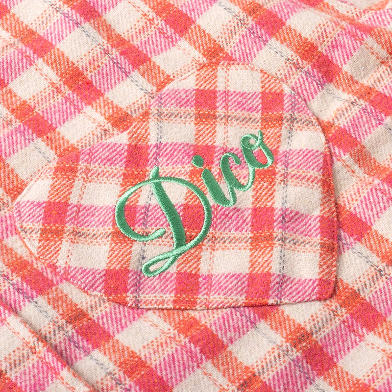 Áo Dico Love Flannel Jacket - Pink